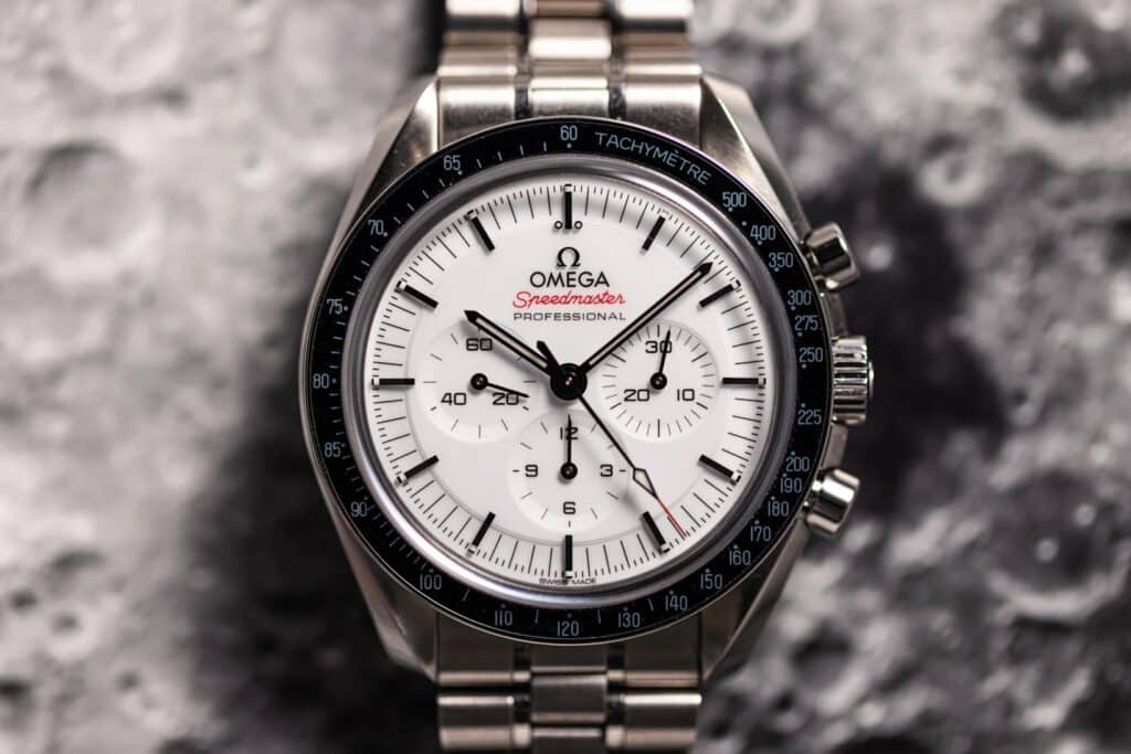 The Omega Speedmaster Moonwatch Professional With White Lacquer Dial